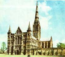 English Medieval Gothic-Salisbury Cathedral